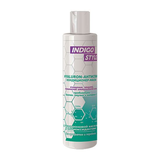 INDIGO STYLE Кондиционер-маска антиспам для волос - глубокое очищение и защита от повреждений, повышение иммунитета волос